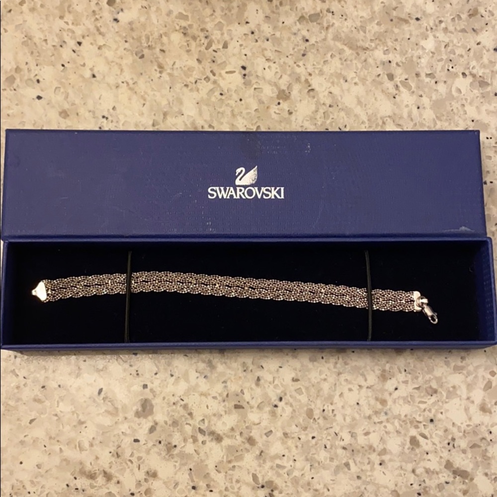 Swarovski double braid bracelet